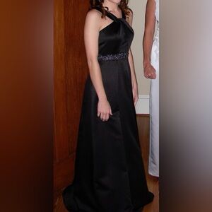 David's Bridal Black Formal Dress